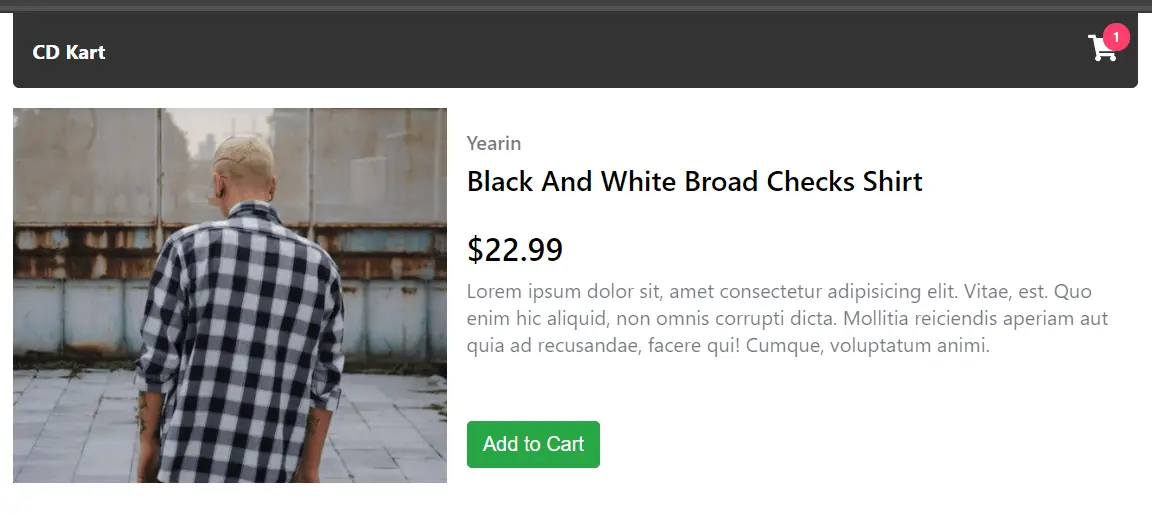 basic product page