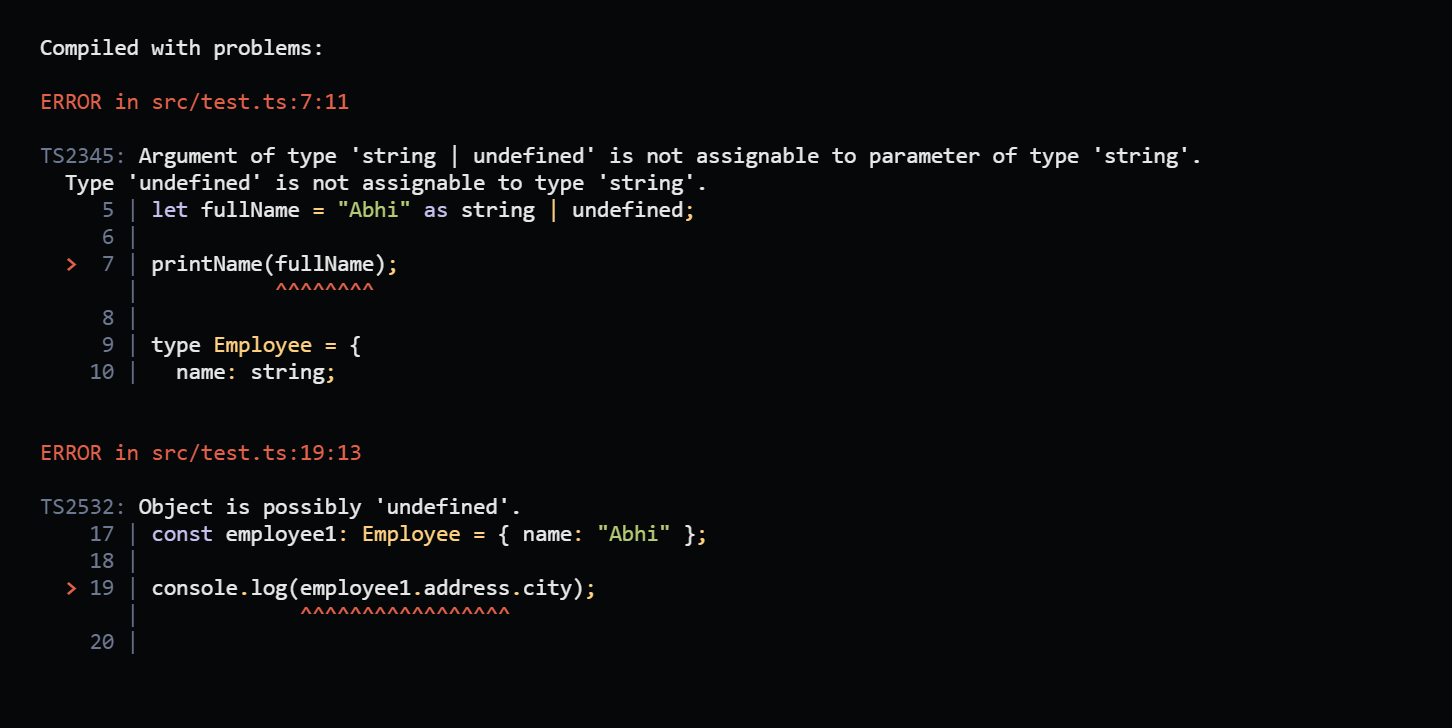 Object is possibly 'undefined' error in TypeScript [Solved]