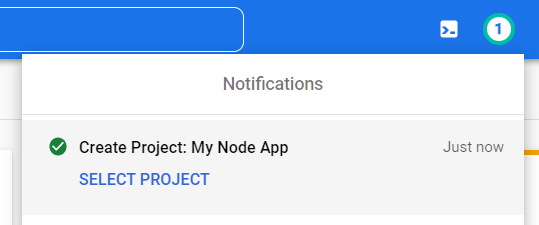 created notification