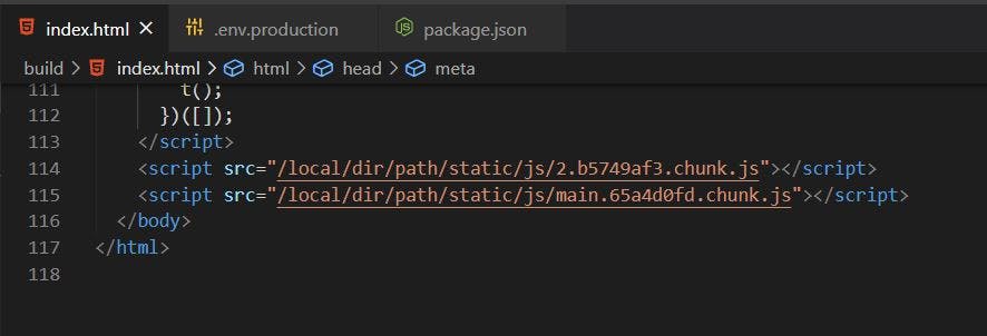 Path from package.json