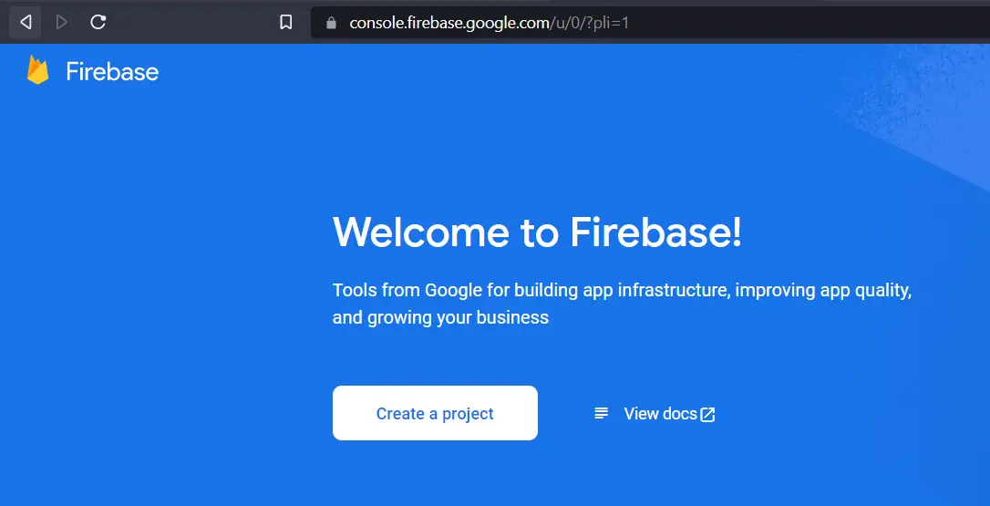 firebase create account 1