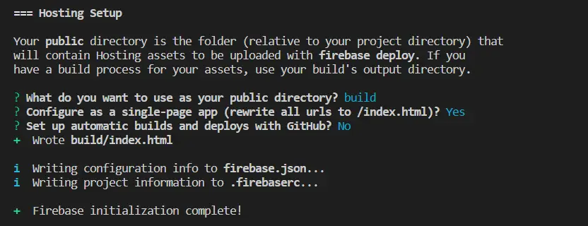 firebase init 4