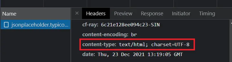 html content type