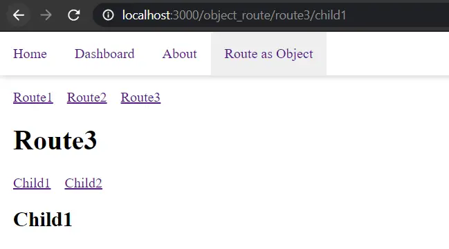Routes as Object
