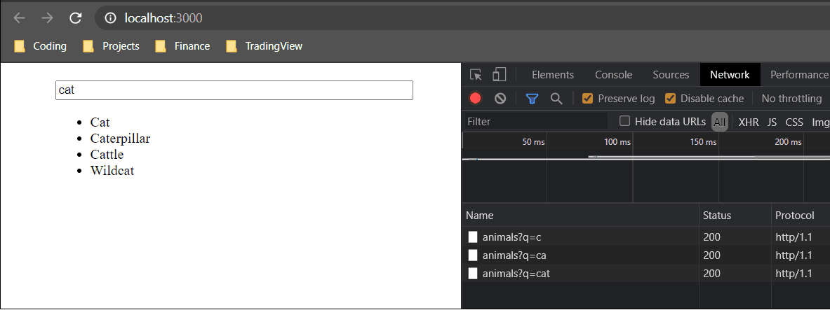 How to debounce and throttle API calls in React | CodingDeft.com