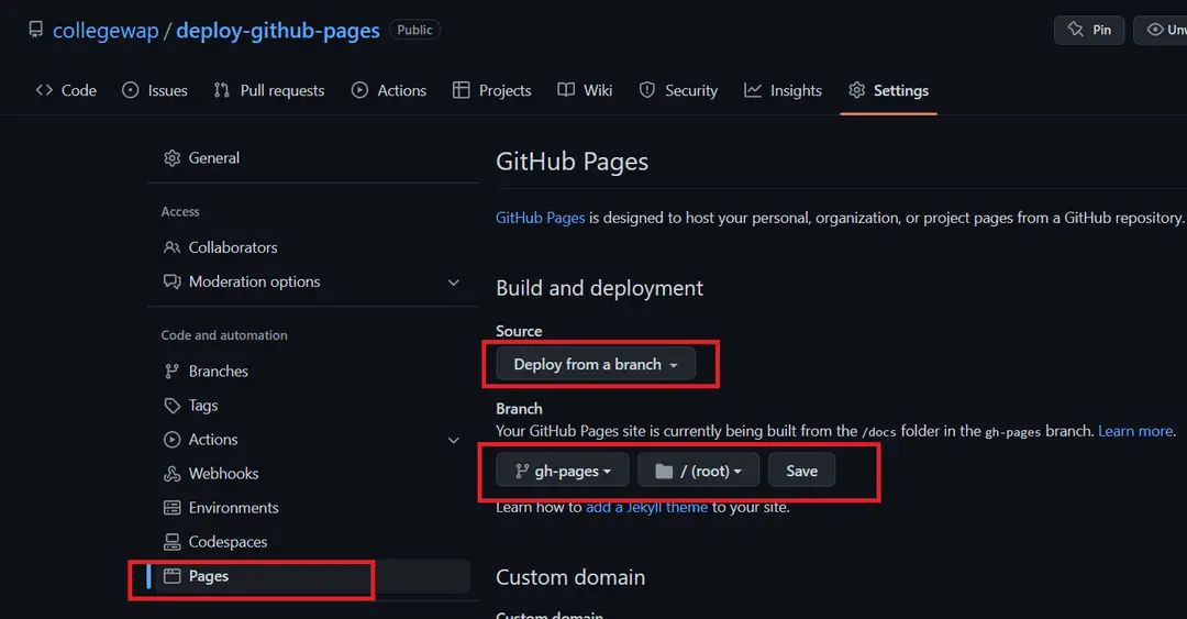 How to deploy React application to GitHub Pages