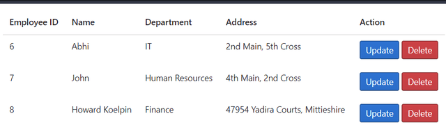 Build CRUD app using React + Node.js + Express + MySQL | CodingDeft.com